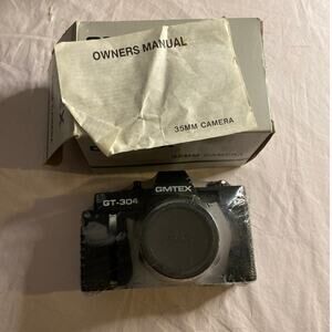 Vintage GMTEX GT-304 35mm Film Camera w/ Box & Manual New Old Stock